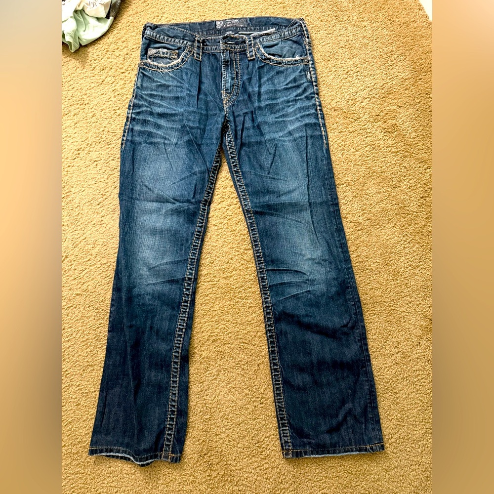 Men's Silver Nash Heritage Blue Jeans
